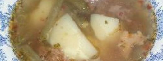 суп из гуся с картофелем и стручковой фасолью. Шаг 3