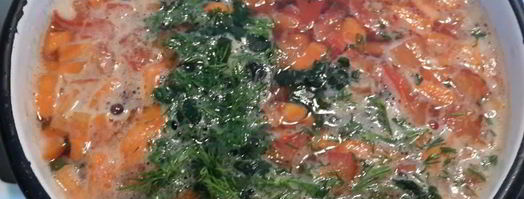 суп из консервированной красной фасоли в томатном соусе. Шаг 12