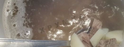 суп из консервированной красной фасоли в томатном соусе. Шаг 5