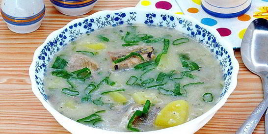 Суп из консервированной сайры с пшеном в мультиварке