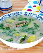 Суп из консервированной сайры с пшеном в мультиварке