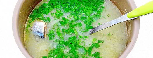 суп из консервированной сайры с пшеном в мультиварке. Шаг 10