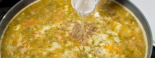 суп из красной рыбы с яблоками. Шаг 7