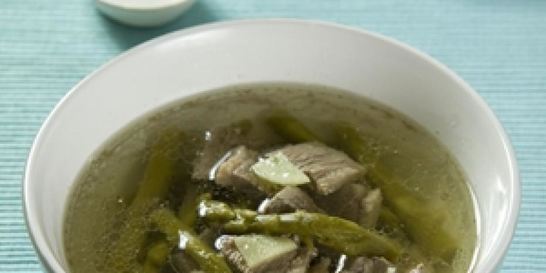 Суп из утки со спаржей