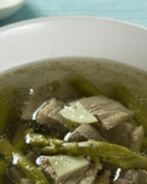 Суп из утки со спаржей