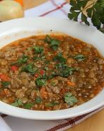Суп из зеленой чечевицы