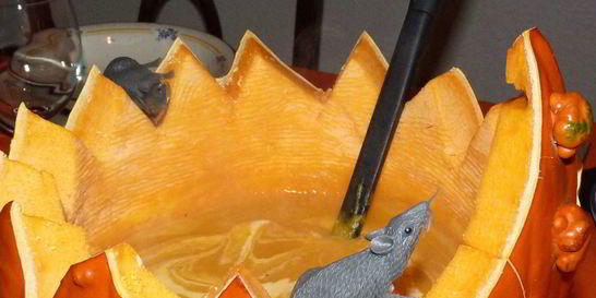 Суп-крем из тыквы и лука-порея