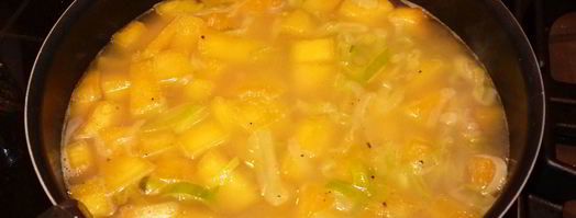 суп-крем из тыквы и лука-порея. Шаг 6