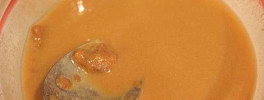 суп мисо с креветками, тофу и целым яйцом. Шаг 3