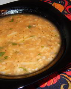 Суп невесты Езо чорбаси с чечевицей и булгуром