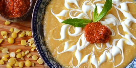 Гороховый суп-пюре с картофелем