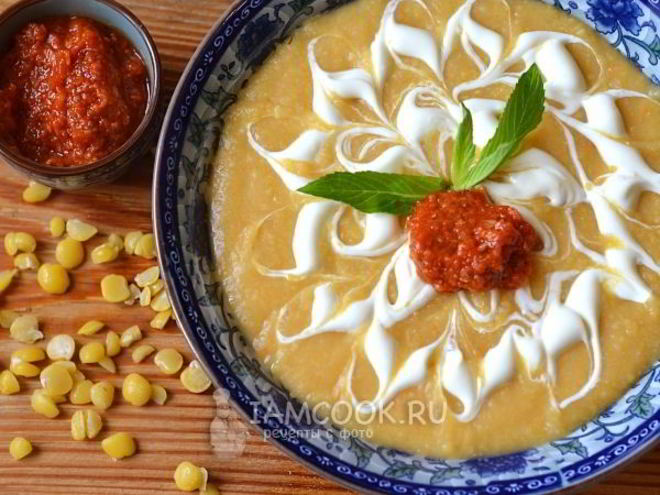 Рецепт горохового супа-пюре с картофелем