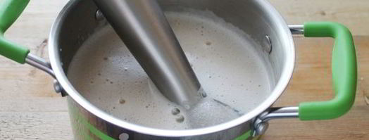 гороховый суп-пюре с варено-копченой грудинкой. Шаг 12