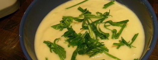 горячий суп-пюре с огурцами. Шаг 6