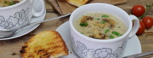 грибной суп пюре из шампиньонов и вешенок. Шаг 12