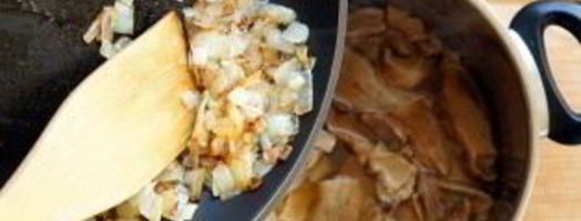 грибной суп-пюре из сушеных грибов. Шаг 7