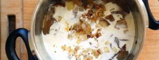 грибной суп-пюре из сушеных грибов. Шаг 9