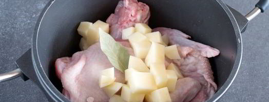 грибной суп-пюре с курицей. Шаг 4