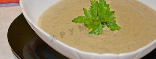 грибной суп пюре в мультиварке из шампиньонов. Шаг 13