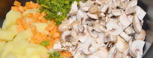 грибной суп пюре в мультиварке из шампиньонов. Шаг 7