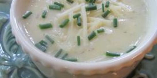 Картофельный суп-пюре с гренками