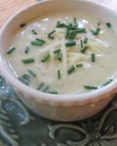 Картофельный суп-пюре с гренками