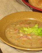 Картофельный суп-пюре с грибами и ветчиной