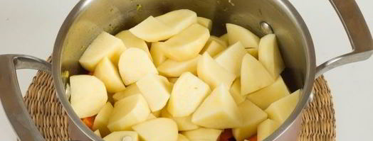 картофельный суп-пюре с корнем сельдерея. Шаг 7