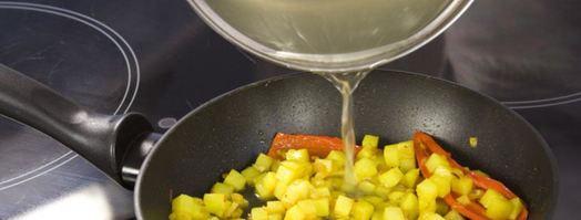 картофельный суп-пюре с креветками. Шаг 3