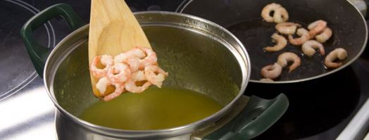 картофельный суп-пюре с креветками. Шаг 5