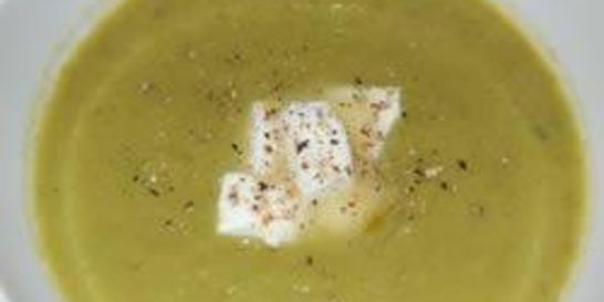 Картофельный суп-пюре с луком-пореем