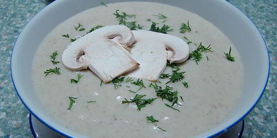 Картофельный суп-пюре с шампиньонами