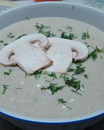 Картофельный суп-пюре с шампиньонами