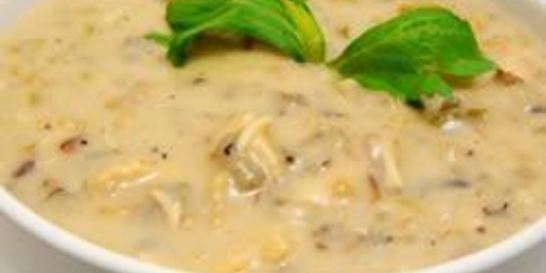 Куриный суп-пюре с диким рисом