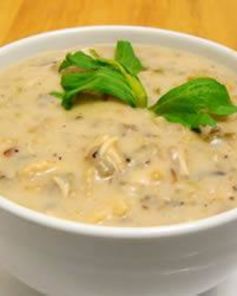 Куриный суп-пюре с диким рисом