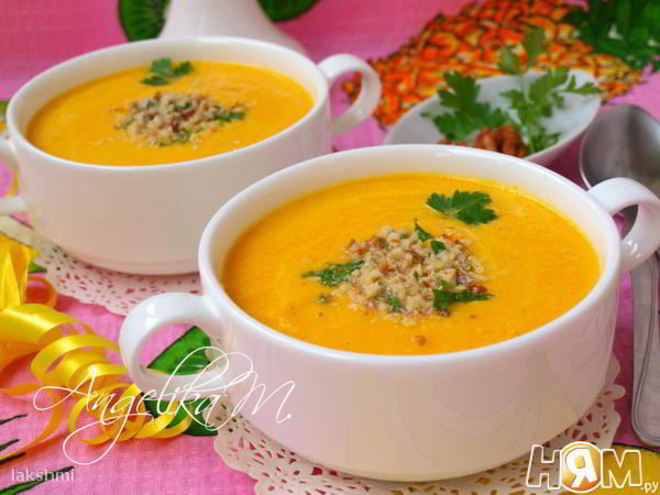 Рецепт морковна-ананасового суп-пюре с карри