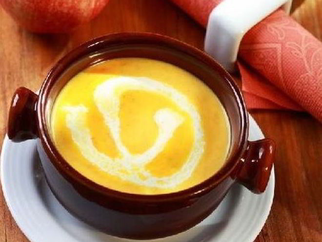 Рецепт морковный суп-пюре с яблоками