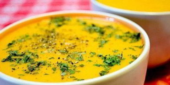 Овощной суп-пюре с курицей и цветной капустой