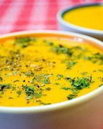 Овощной суп-пюре с курицей и цветной капустой