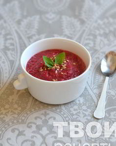 Постный свекольный суп-пюре