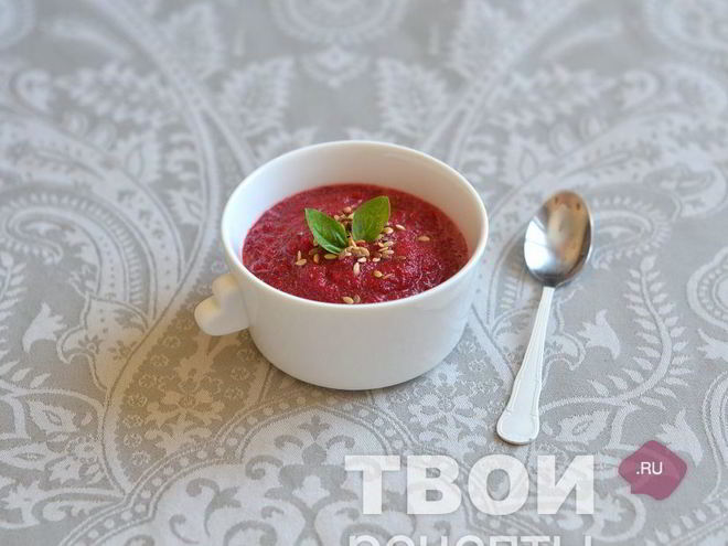 Рецепт постного свекольного супа-пюре