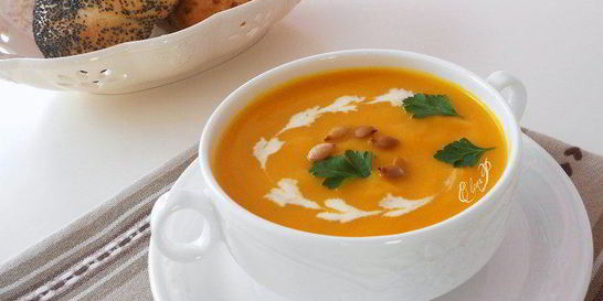 Пряный суп-пюре из тыквы