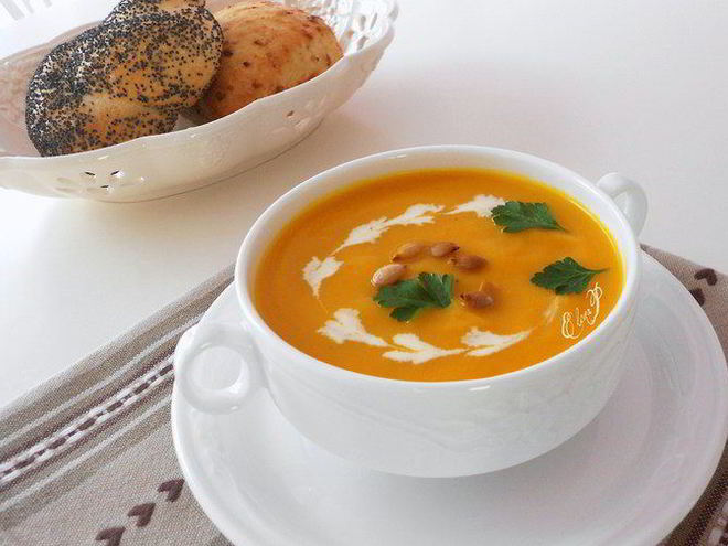 Рецепт пряного супа-пюре из тыквы