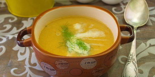 Рыбный суп-пюре со сливками