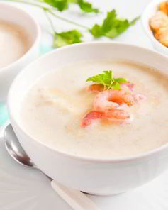 Сливочный рыбный суп-пюре