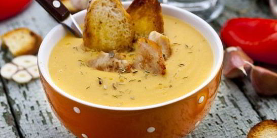 Сливочный суп-пюре с курицей