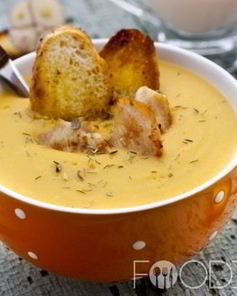 Сливочный суп-пюре с курицей