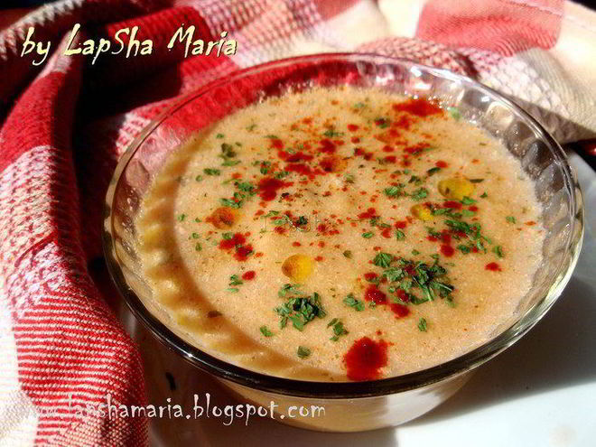 Рецепт сливочного супа-пюре с овощами и курицей