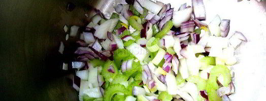 сливочный суп-пюре с овощами и курицей. Шаг 3