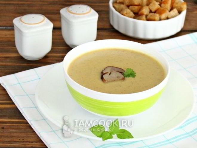 Рецепт супа-пюре грибного с плавленным сыром